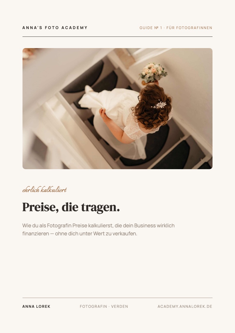 Cover: Preise, die tragen.