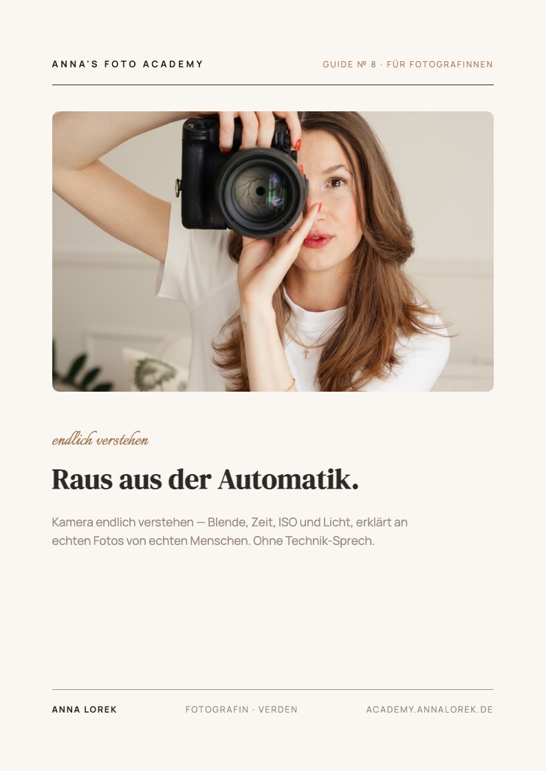 Cover: Raus aus der Automatik.